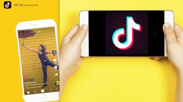 cara menghapus logo tiktok