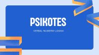 Contoh soal verbal numerik dan logika Contoh soal verbal numerik dan logika